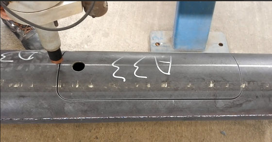 corte de soldadura de la puerta de la placa de la máquina de 120m m 260m m poste ligero