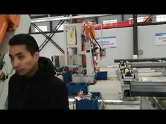 Máquina de soldadura con cerradura CNC para poste de luz HM800/14000