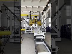 Visita al taller de la fábrica | Máquina enderezadora y soldadora de cierre de poste CNC