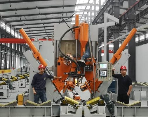Diámetro máximo 500 mm 12000 mm Máquina de soldadura para el poste de comunicación 5G