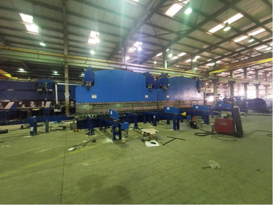600T/6500mm Freno eléctrico hidráulico CNC Tandem de Presión para Doblar Placas de Acero