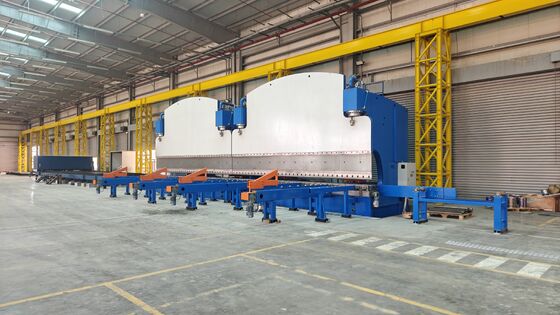 Freno de presión hidráulico CNC Tandem con fuerza de trabajo de 2X1200Ton y longitud de mesa de 2X6250mm para una larga vida útil