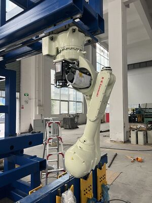 Soldadura de laser robótica robótica automatizada blanco de la soldadora