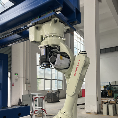 Soldadura de laser robótica robótica automatizada blanco de la soldadora
