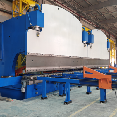 Máquina de frenado de prensa hidráulica CNC Tandem con 2X1200Ton fuerza de trabajo y 2X6250mm longitud de la mesa para una larga vida útil
