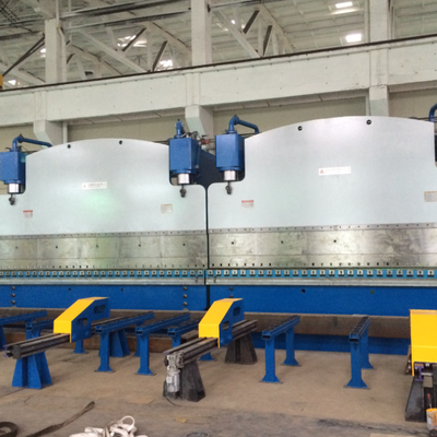 Prensa plegadora hidráulica en tándem CNC de 320T×6000 mm, controlada por DELEM DA53T