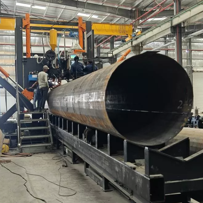 Rango de diámetro 500~2500mm, máquina de soldadura con poste 5G, monopolio, poste de mástil alto