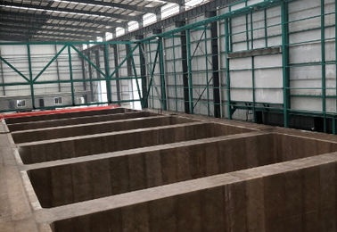 el tanque galvanizado sumergido caliente del cinc del tanque de los 7.0x1.2x2.2m para la línea continua de la galvanización 