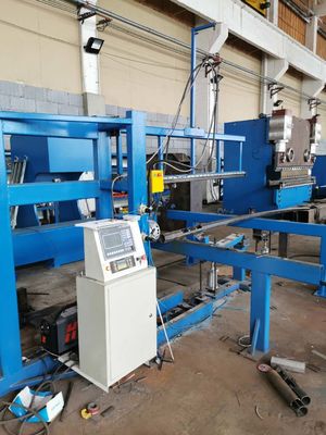 Buen precio Máquina de corte de puertas de postes ligeros/ Máquina automática de corte de plasma CNC, diámetro 350 mm, carrera 2000 mm en línea