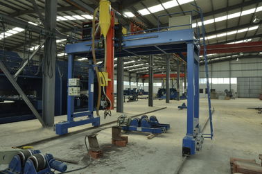 Máquina de soldadura de postes ligeros de alta eficiencia, máquina de soldadura de pórtico de alto mástil para tubos grandes