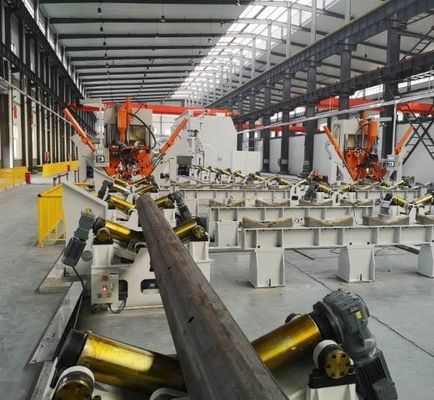 Diámetro máximo 500 mm 12000 mm Máquina de soldadura para el poste de comunicación 5G