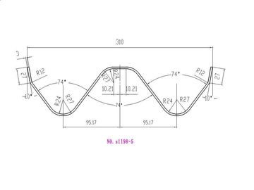 El molde de doblez/presiona los útiles del freno de las herramientas de la fabricación de la barandilla de la carretera