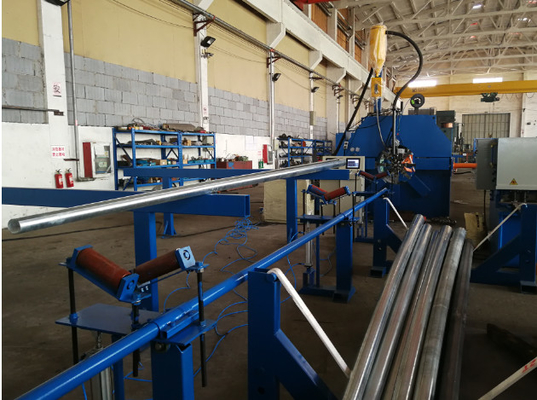 Máquina de la Cerrar-soldadura de poste ligero para la longitud del círculo y del polo/del tubo 14000m m del polígono